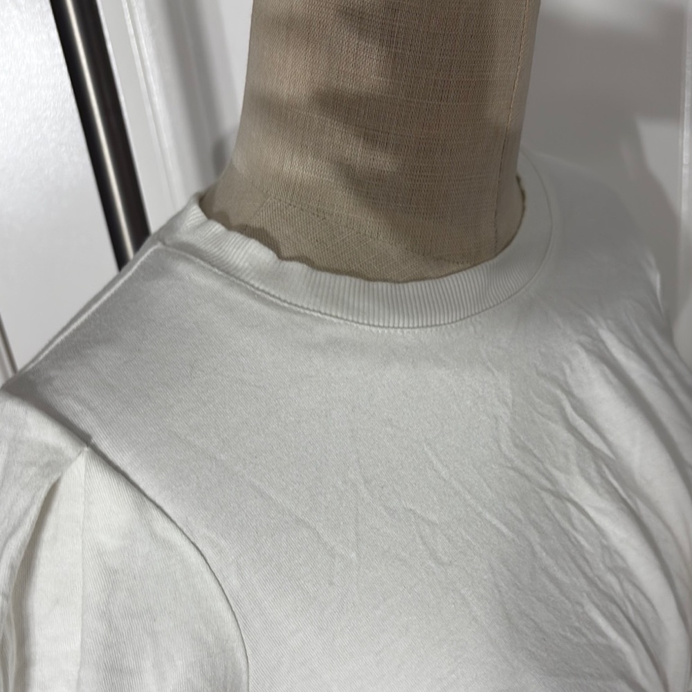 Elegant White Knotted Long Sleeve Top - Picture 5 of 9